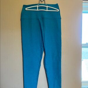 Spacedye Caught In The Midi High Waisted Legging - Blue Glow Heather Medium